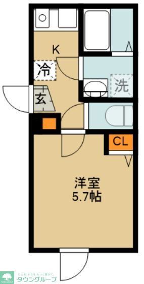 さいたま市北区日進町のアパートの間取り