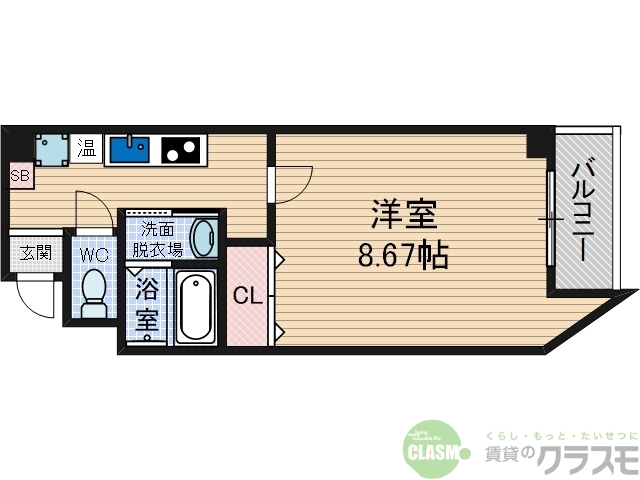 高槻市大畑町のマンションの間取り