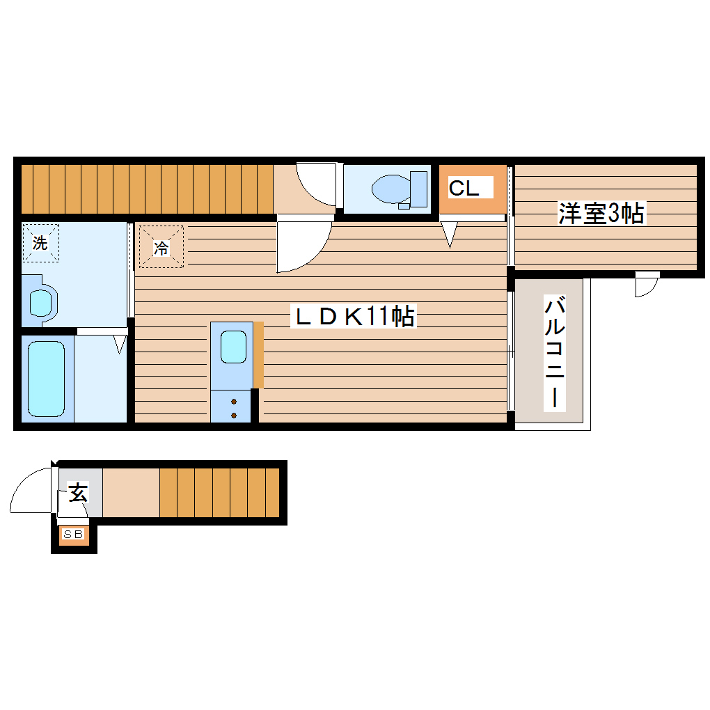 CRASTINE荒井2丁目の間取り