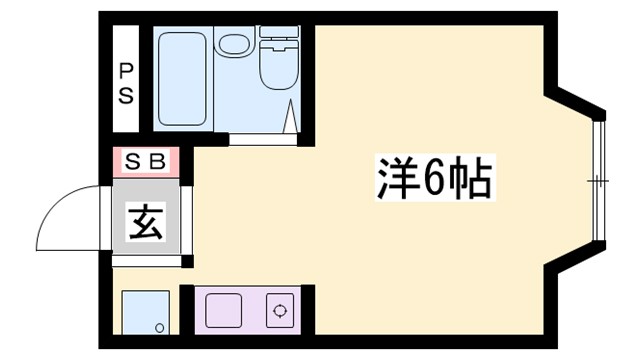 加古川市尾上町養田のアパートの間取り