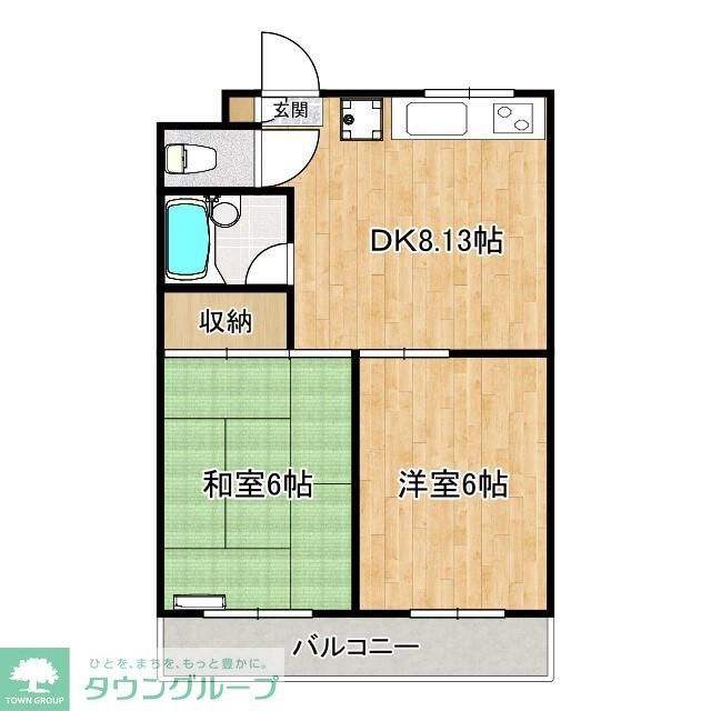 ふじみ野市鶴ケ舞のマンションの間取り