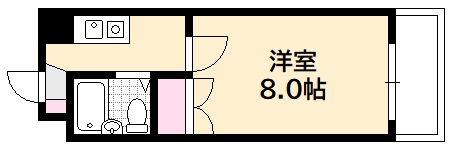 広島市西区楠木町のマンションの間取り