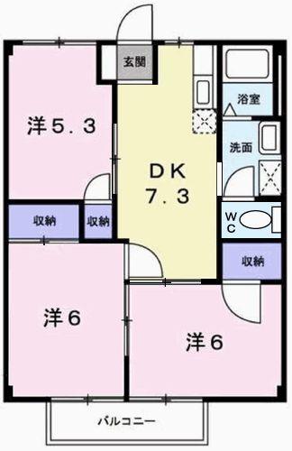 井ノ口ハイツの間取り