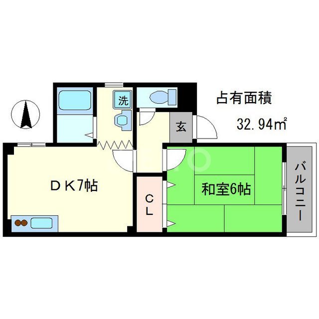 マンションステイタスIIの間取り