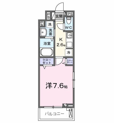 松戸市秋山のアパートの間取り