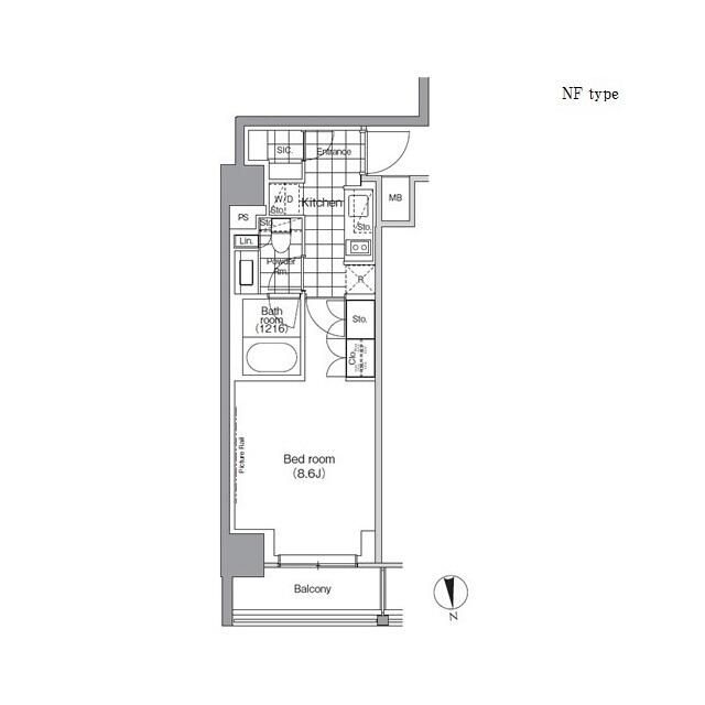 パークハビオ門前仲町の間取り