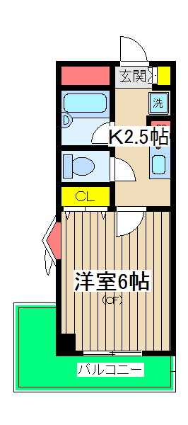 ハイツシャムの間取り