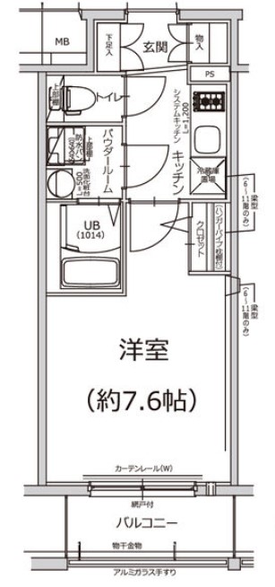 エスリード今池アヴェールの間取り