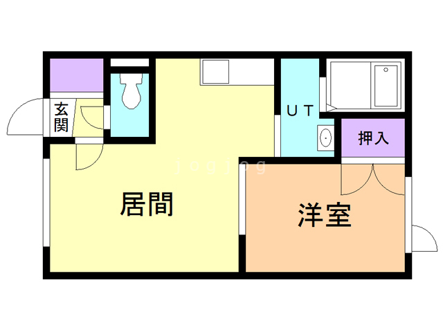 【ロイヤルハイム末広A棟の間取り】