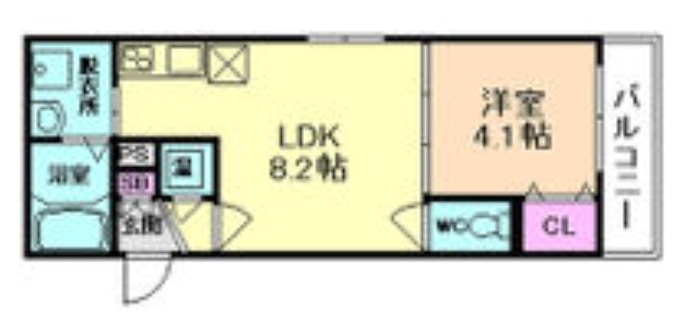 F asecia content（エフアセシアコンタン）の間取り