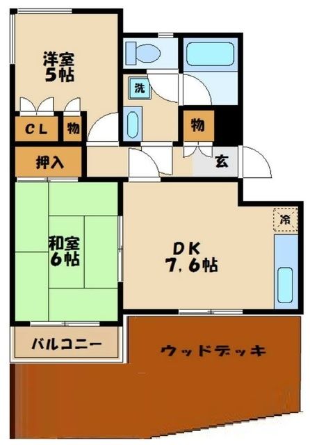 狛江市駒井町のマンションの間取り