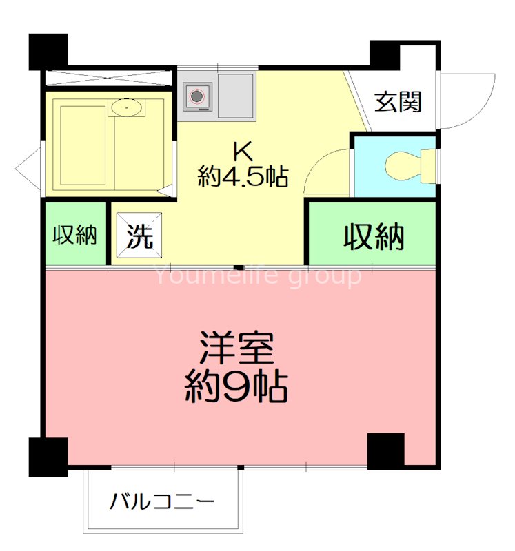 高座郡寒川町一之宮のマンションの間取り