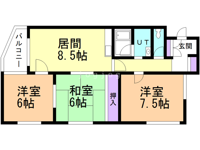 エーデル豊平の間取り