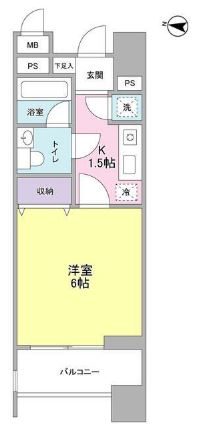 ロネスタＲ文京護国寺の間取り