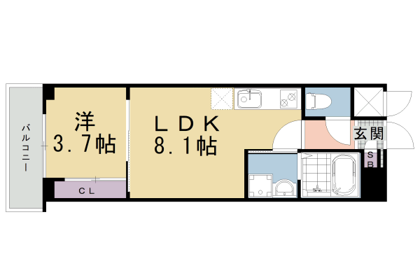 アリアント　京都の間取り