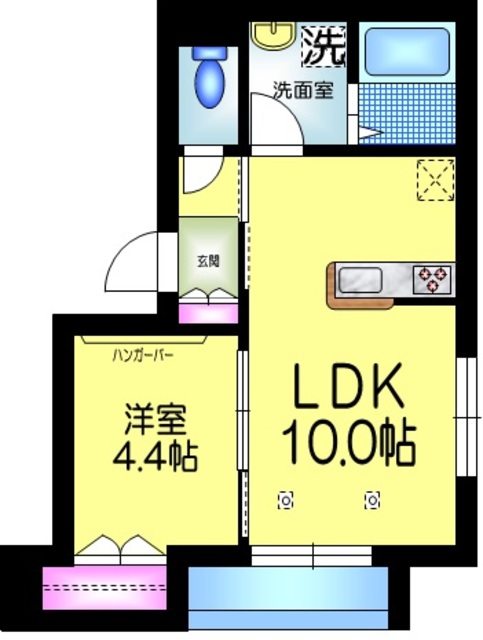 荒川区東日暮里のマンションの間取り