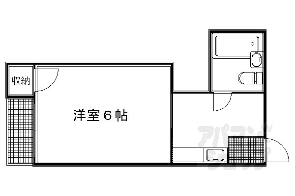 地下鉄烏丸線 今出川駅 徒歩15分 5階建 築49年の間取り写真