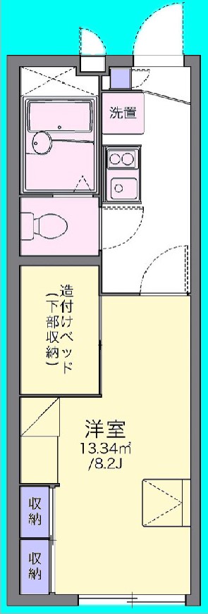 ＪＲ山陽本線 鴨方駅 徒歩17分 2階建 築22年の間取り写真