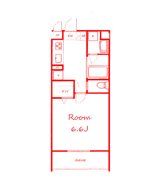 平塚市平塚のアパートの間取り