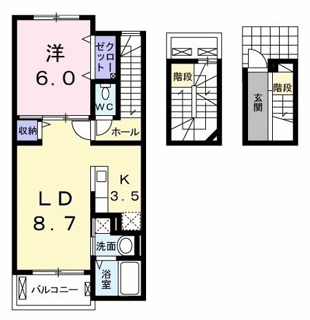 プラティーヌ　Iの間取り