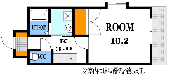 グランヴェルジェ中須Iの間取り