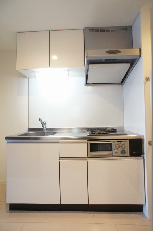 キッチン　2口コンロ・ぎりる付のキッチン