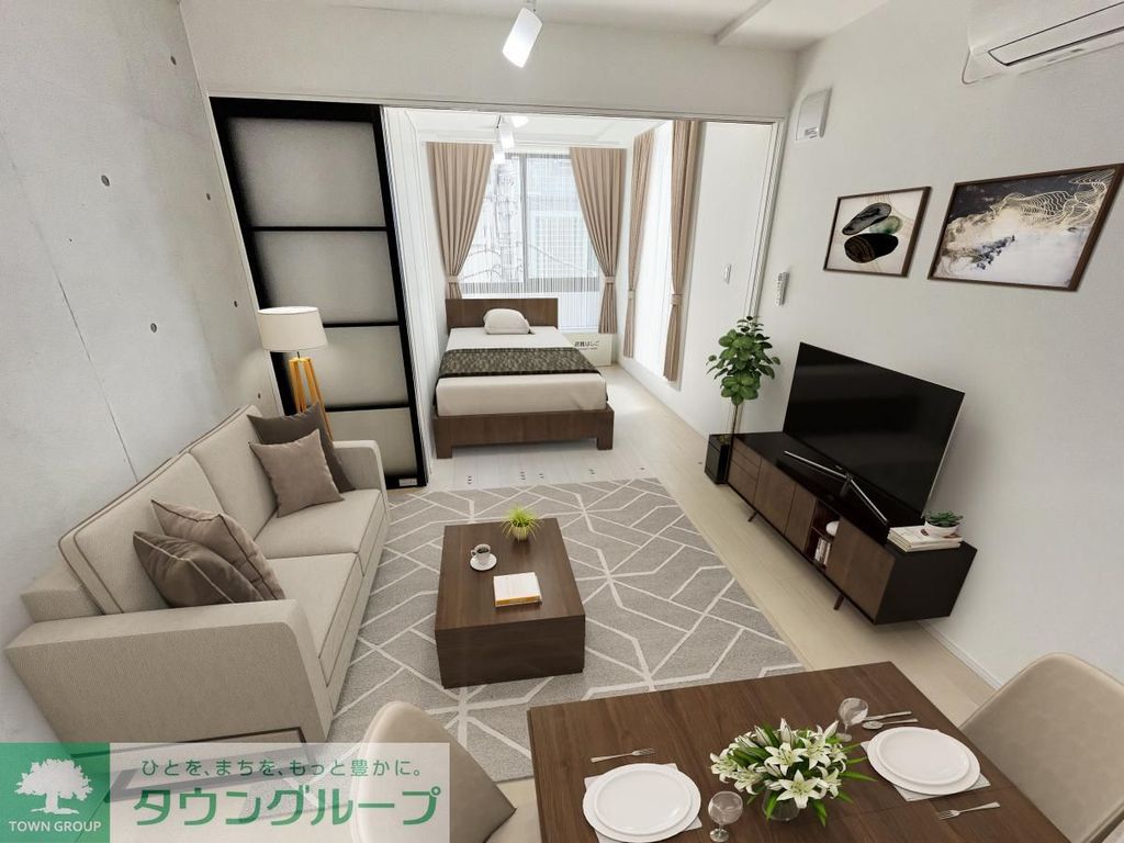居室・リビング　※家具家電は物件に付帯しません。