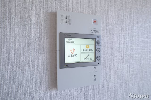 セキュリティ　モニター付きインターホンです