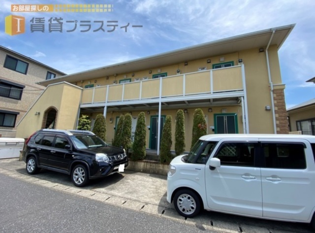 建物外観　区画整理されたエリアに建つ、オシャレなアパートです。