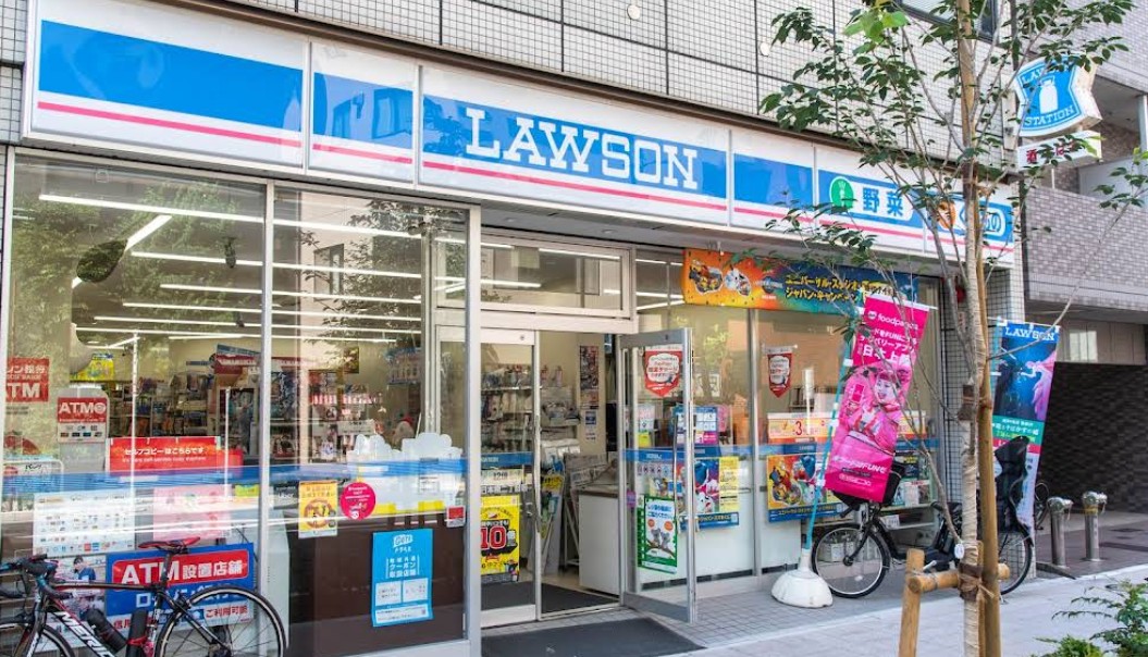 コンビニ　ローソン東日本橋二丁目店（コンビニ）まで100m