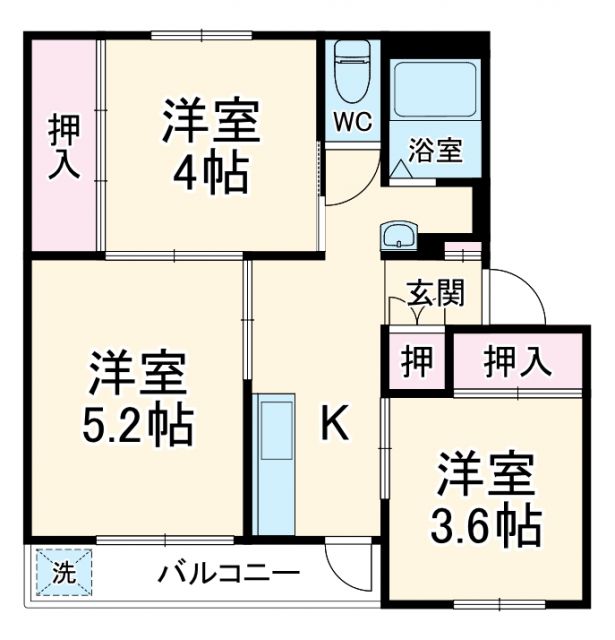ヴィラナリー折戸I号棟の間取り写真