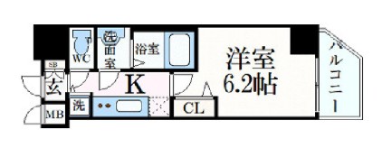 プレサンス心斎橋クオーレの間取り写真