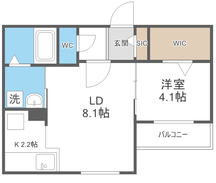 PRESCELTO朝日町の間取り写真