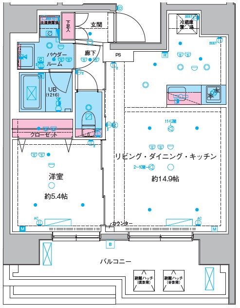 都営浅草線 本所吾妻橋駅 徒歩12分 12階建 築3年の間取り写真
