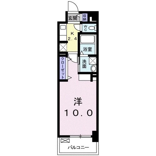 伊予鉄道横河原線 鷹ノ子駅 徒歩3分 6階建 築4年の間取り写真