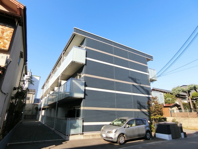 建物外観　日当り良好の全室南向き