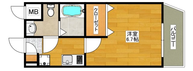 Luxe豊津の間取り写真