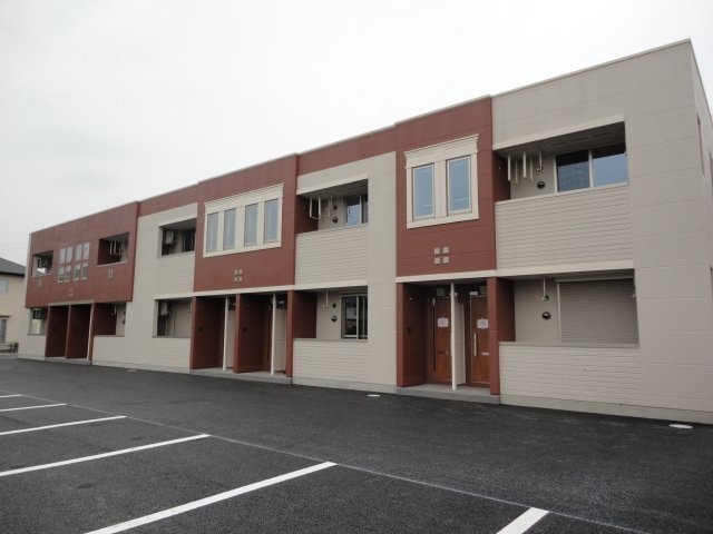 建物外観　地震に強い鉄骨アパート。ペット可です。