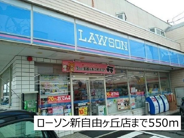 コンビニ　ローソン新自由ヶ丘店（コンビニ）まで550m