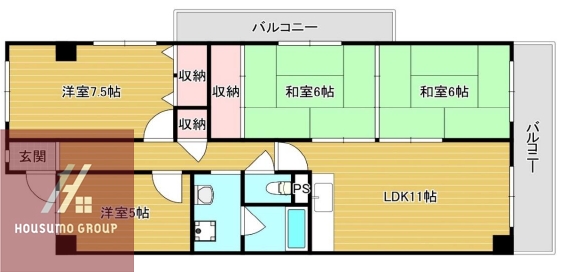 ドルミ新大阪の間取り写真