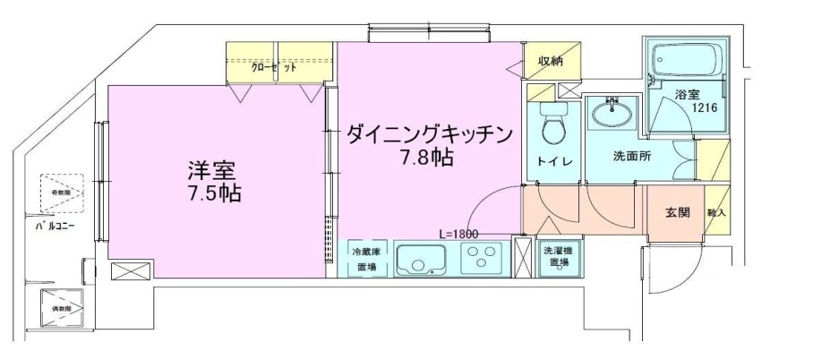 銀座レジデンス参番館の間取り写真