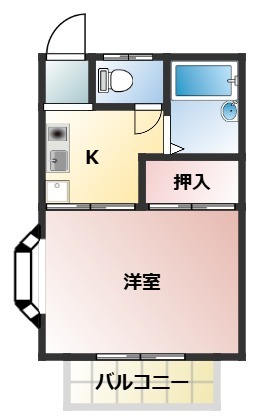 ＪＲ高崎線 籠原駅 徒歩31分 2階建 築38年の間取り写真
