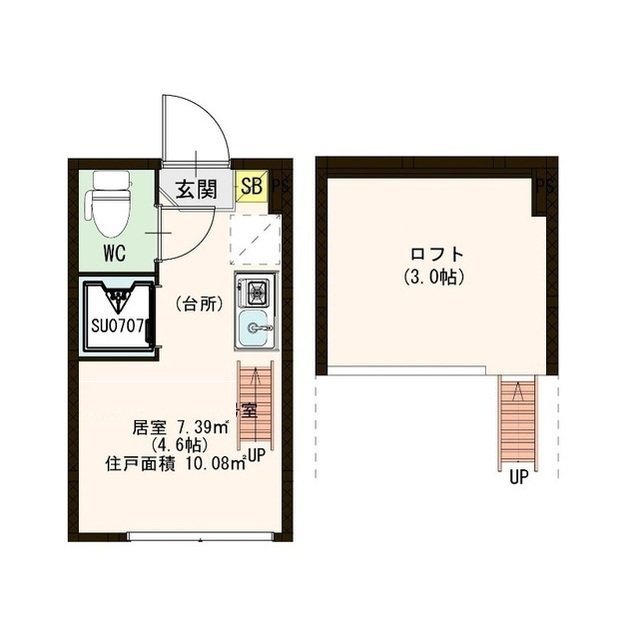 ＪＲ総武線 中野駅 徒歩8分 2階建 築11年の間取り写真