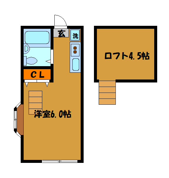 小平市小川西町のアパートの間取り