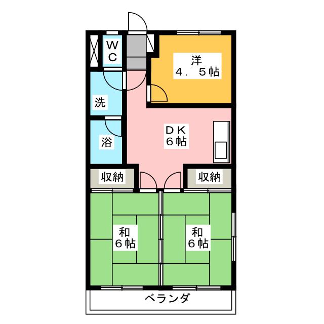 マルサ大長マンションの間取り