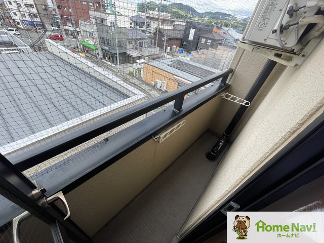 バルコニー　北向きです。