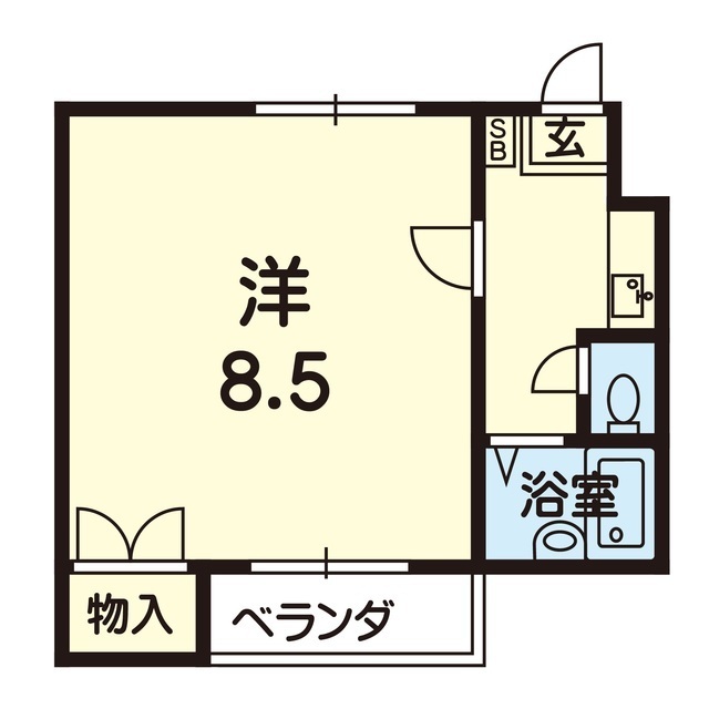 サニーパレス小磧の間取り