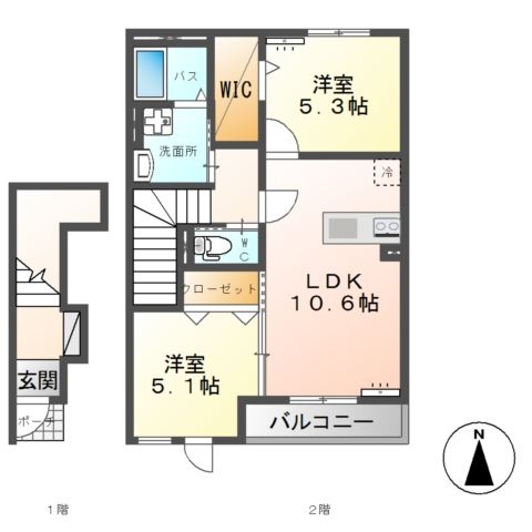 ベルフルールIIの間取り