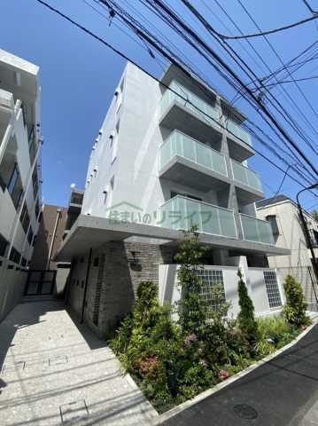 新宿区矢来町のマンションの建物外観