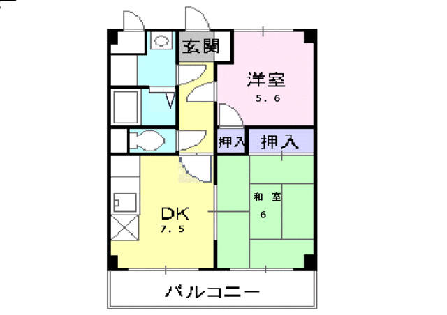 【ハイツヤマシタの間取り】